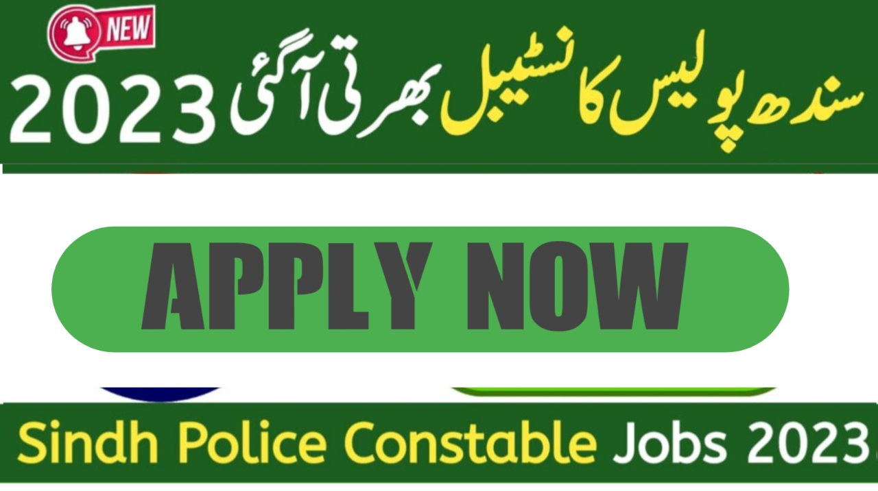 Constable Jobs in Sindh Police 2023 | Join Sindh Police