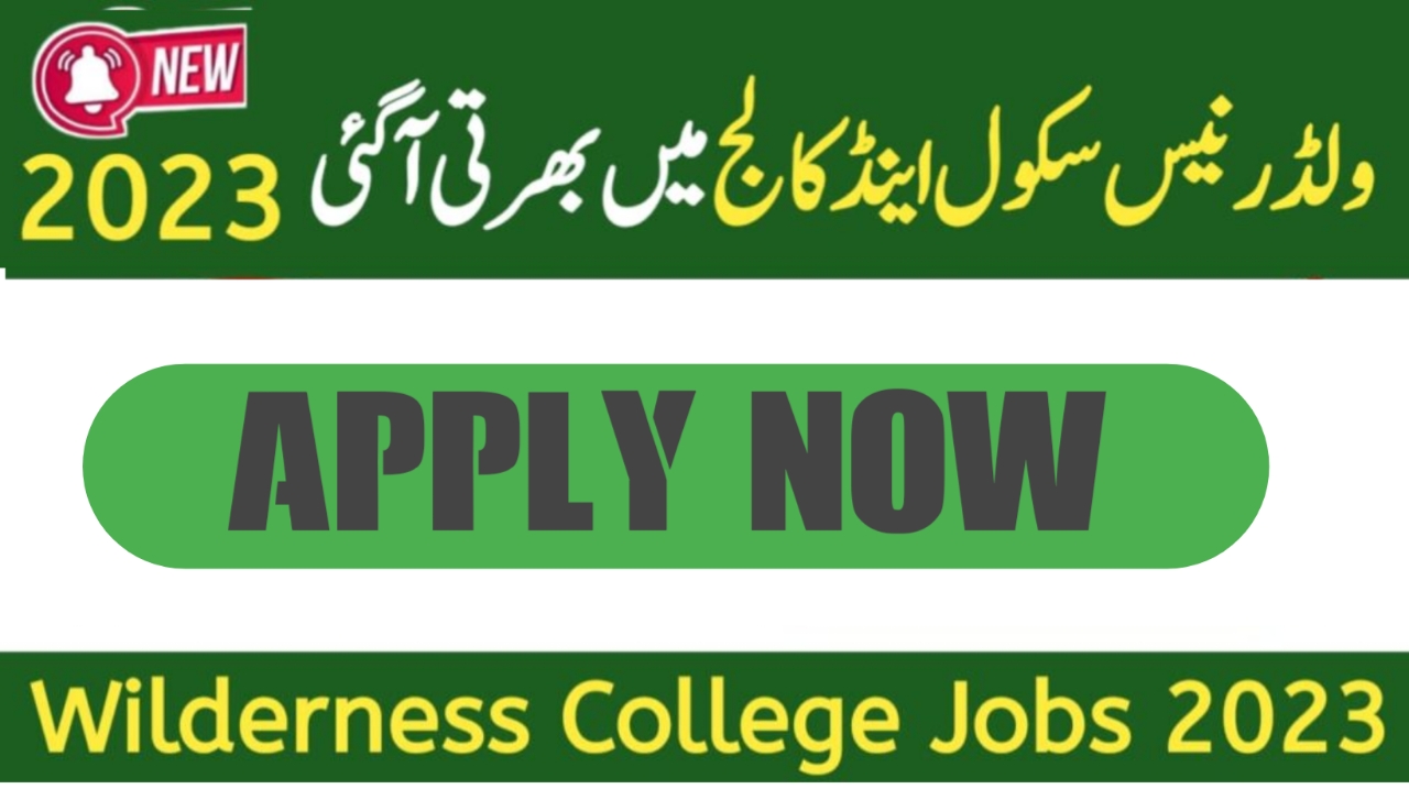 Latest Wilderness College Quetta Jobs 2023