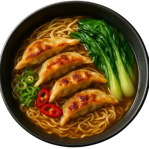 chicken Gyoza Ramen by wagamama