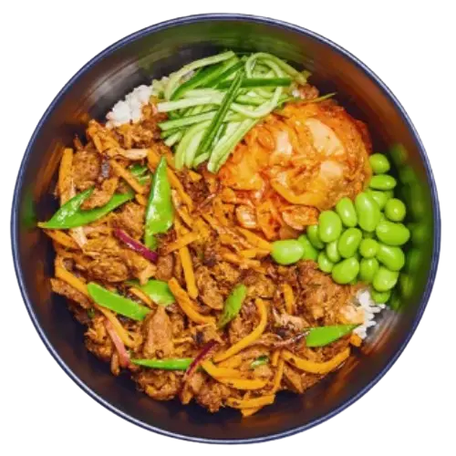 Pulled Shiitake Donburi by wagamama