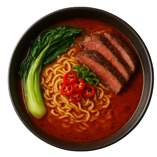Steak Chilli Ramen by wagamama