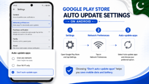Google Play Store auto update settings screen Android disable updates