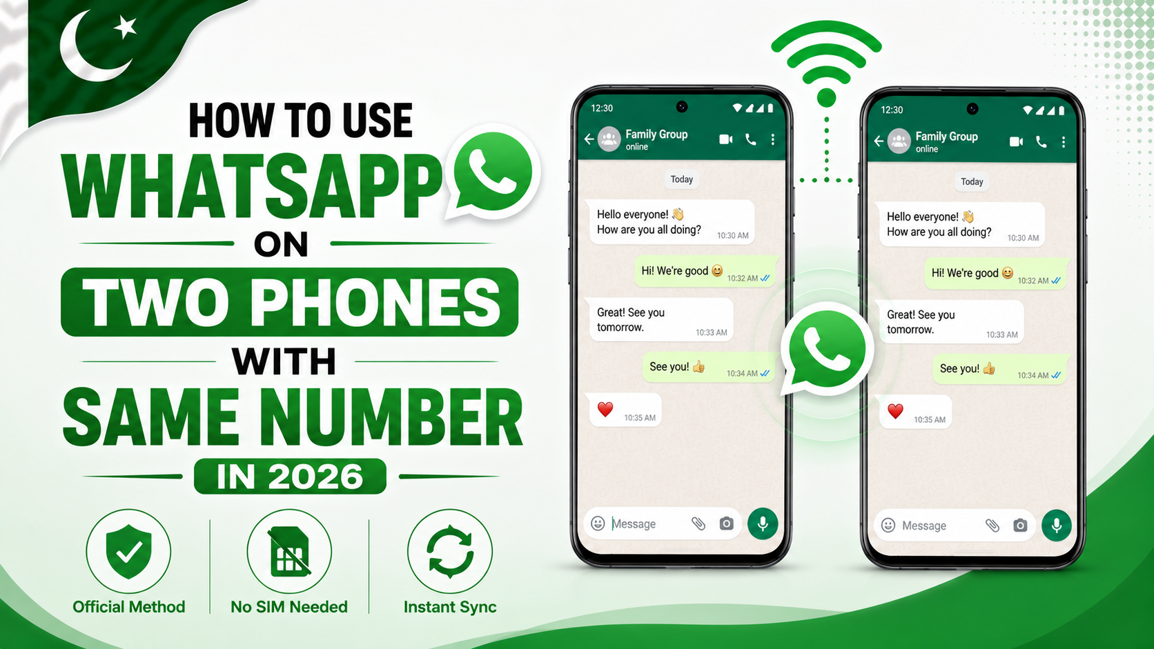 use WhatsApp on two phones with the same number companion mode guide Pakistan 2026