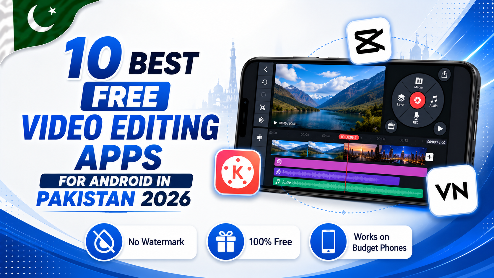 best free video editing apps for Android Pakistan 2026 guide
