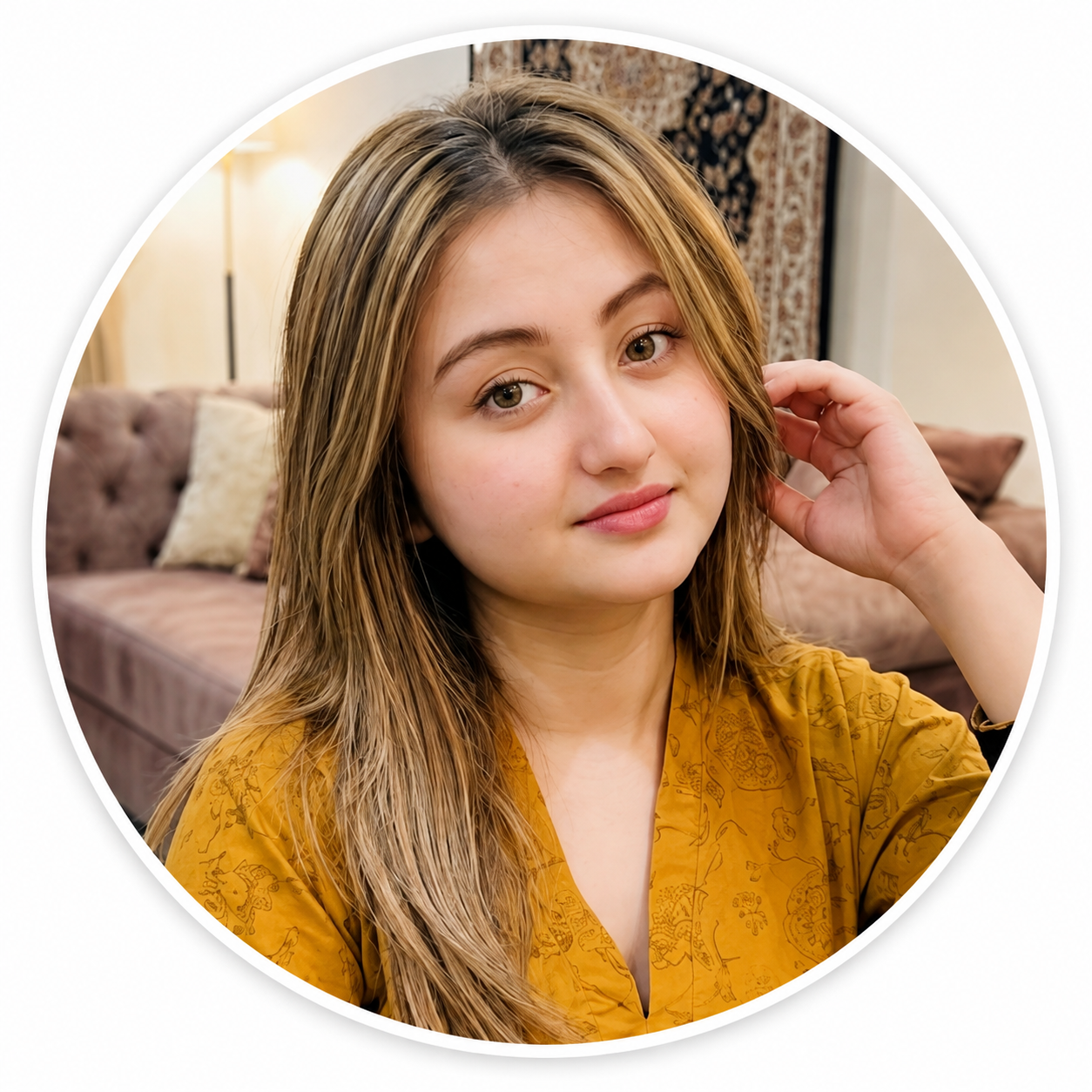Illustrated avatar of Aiza Khan, a fictional AI character used in this chat demo